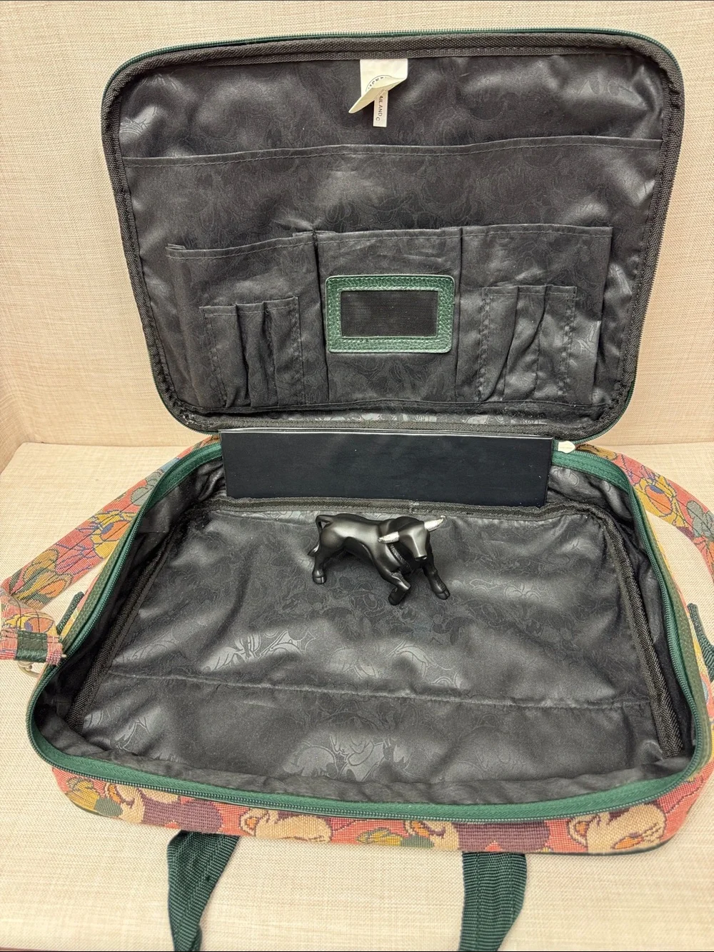 Disney Green Multi-Character Canvas Laptop Bag